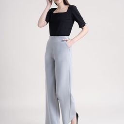 FableStreet Women LivIn Wide Leg Formal Trousers-picture-25