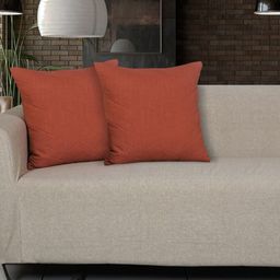 Ode & Cleo Rust-Colored Embroidered Cushion Cover-39