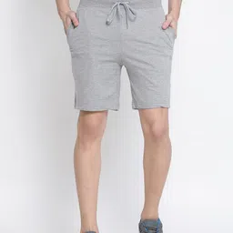 ONN Men Grey Solid Regular Shorts-image-46