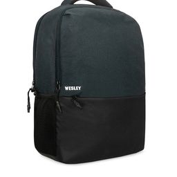 Wesley Unisex Black Solid Laptop Bag-11