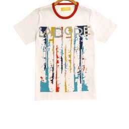 LAdore Kids White Printed Round Neck T-shirt-image-47