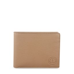 TnW Men Beige Solid Handcrafted Two Fold Wallet-image-43