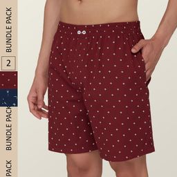 XYXX Men Pack Of 2 Printed Pure Cotton Boxers-image-20