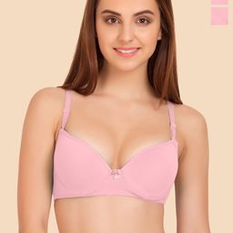 Tweens Pink Bra Medium Coverage Heavily Padded-image-9