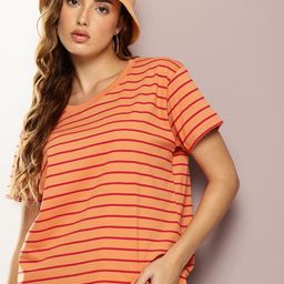 DILLINGER Striped Boxy T-shirt-image-84