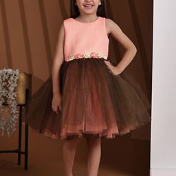 Toy Balloon kids Girl Net Fit & Flare Dress-83