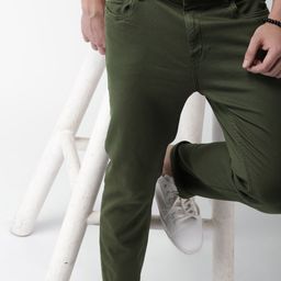 Mast & Harbour Men Green Skinny Fit Mid-Rise Clean Look Stretchable Jeans-image-72