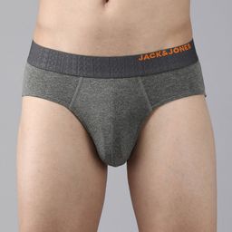 Jack & Jones Men Pack Of 2 Solid Basic Briefs-47