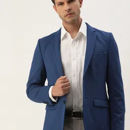 Peter England Elite Neo Slim Fit Single-Breasted Formal Blazer-picture-13