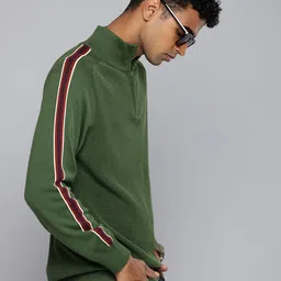 Levis Pure Cotton Striped Pullover Sweaters-picture-31