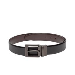 Teakwood Leathers Men Black & Brown Solid Reversible Leather Belt-image-36