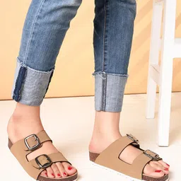 HERE&NOW Women Open Toe Flats-22