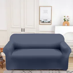 Aura Black Double Seater Sofa Cover With Arms-image-15