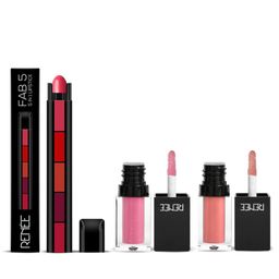 Renee Set of Fab 5 5in1 Lipstick & 2 See Me Shine Lip Gloss-10