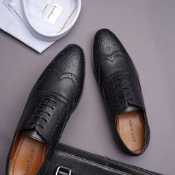 louis stitch Men Leatherette Brogue Formal Shoes-picture-39