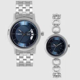 Timex Pairs Blue Analogue Watch - TW00PR228-16