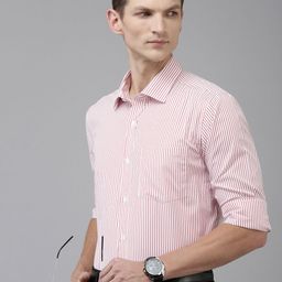 Park Avenue Slim Fit Vertical Stripes Formal Shirt-image-37