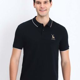 Allen Solly Men Solid Polo Collar Cotton T-shirt-image-91