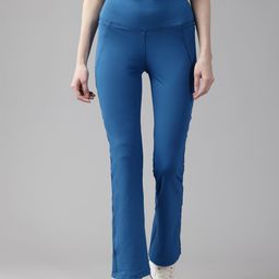Perfkt-U Comfort High-Rise Flare Gym Track Pants-image-14