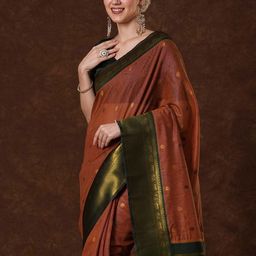 Saree mall Polka Dot Zari Maheshwari Sarees-picture-3