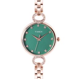 Timex Women Brass Dial & Bracelet Style Straps Analogue Watch - TWEL22702-image-38