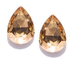 Jewels Galaxy Gold-Plated Teardrop Shaped Studs-21