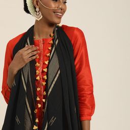 Taavi Women Woven Design Dupatta-20