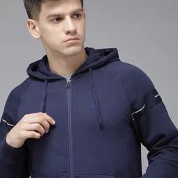 Wildcraft Solid Front Open Hooded Sweatshirt-picture-6