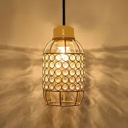 Homesake Yellow Textured Hanging Pendant Lamp-picture-27