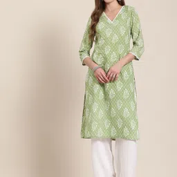 HERE&NOW Floral Printed Pure Cotton Kurta-picture-40