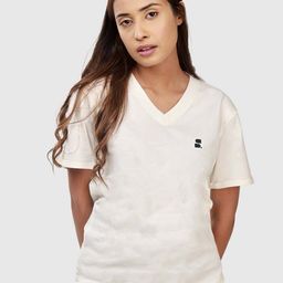 SUMISO V-Neck Pure Cotton T-shirt-image-55