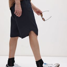 The Roadster Life Co. Men Mid-Rise Waffle Knit Pure Cotton Relaxed Fit Shorts-picture-46