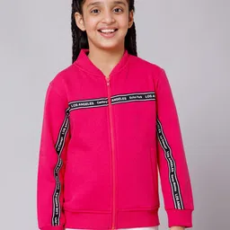 Alan Jones Girls Hooded Front Open Sweatshirt-image-100