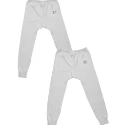 VIMAL JONNEY Kids Pack of 2 White Stripe Patterned Thermal Bottoms-image-57