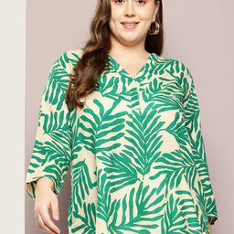 Qurvii+ Women Comfort Floral Printed Casual Shirt-20