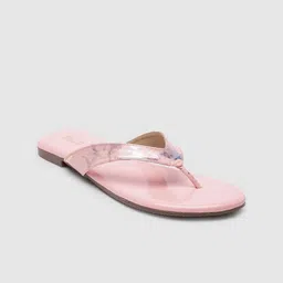 Inc 5 Women Textured T-Strap Flats-11