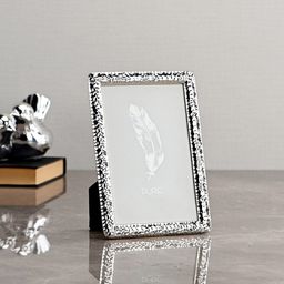 Pure Home and Living Silver-Toned Textured Small Modern Tabletop Photo Frame-image-72