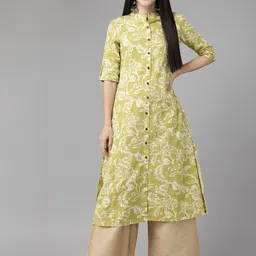 Cayman Floral Printed Pure Cotton Kurta-picture-11