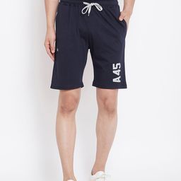 Adobe Men Navy Blue Solid Regular Fit Regular Shorts-picture-48