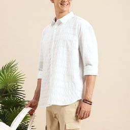 Mast & Harbour Men Textured Oversized Casual Shirt-image-93