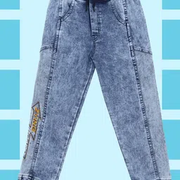 CREMLIN CLOTHING Boys Blue Heavy Fade Jeans-image-54