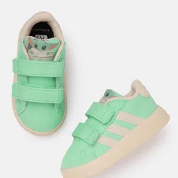 ADIDAS X DISNEY Kids Grand Court Grogu CF I Tennis Shoes-image-5