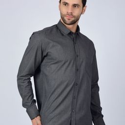 Heed Attentive Men Grey Check Cotton Casual Shirt-picture-30