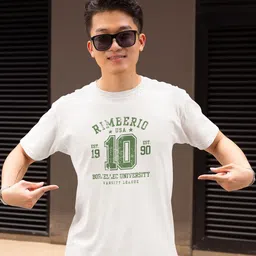 MASTI TEES Rimberio Printed Pure Cotton Round Neck T-Shirt-picture-37