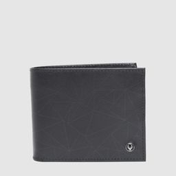 Allen Solly Men Navy Blue Printed Leather Two Fold Wallet-34