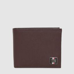 Tommy Hilfiger Men Brown Textured Two Fold Leather Wallet-image-84