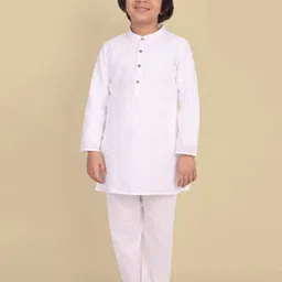 Mera Rang Boys Regular Pure Cotton Kurta with Pyjamas-image-8