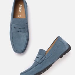 Geox Men Moisture Wicking Leather Penny Loafers-image-60