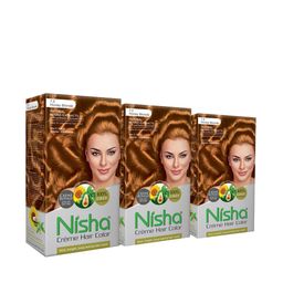 Nisha Pack of 3 Creme Hair Colour 450g - Honey Blonde-20