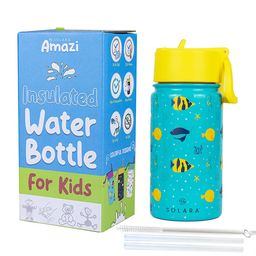 Solara Stainless Steel Vacuum Insulated Water Bottle, Fish- 450ML-34